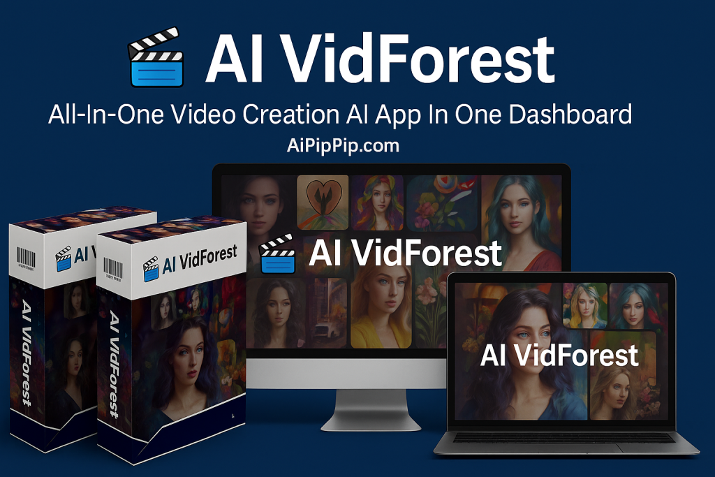 AI VidForest review screenshot showing 8K AI video creation dashboard
