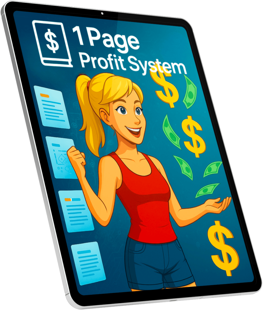 1-Page Profit System software box – create one-page affiliate funnels easily