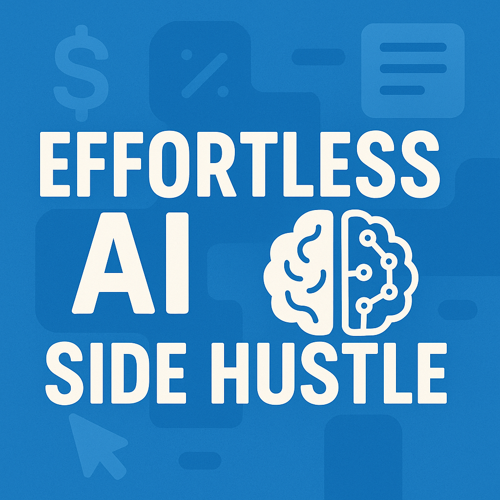 Effortless AI Side Hustle dashboard interface