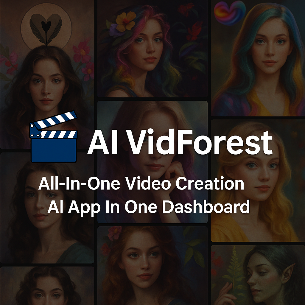 AI VidForest review screenshot showing 8K AI video creation dashboard