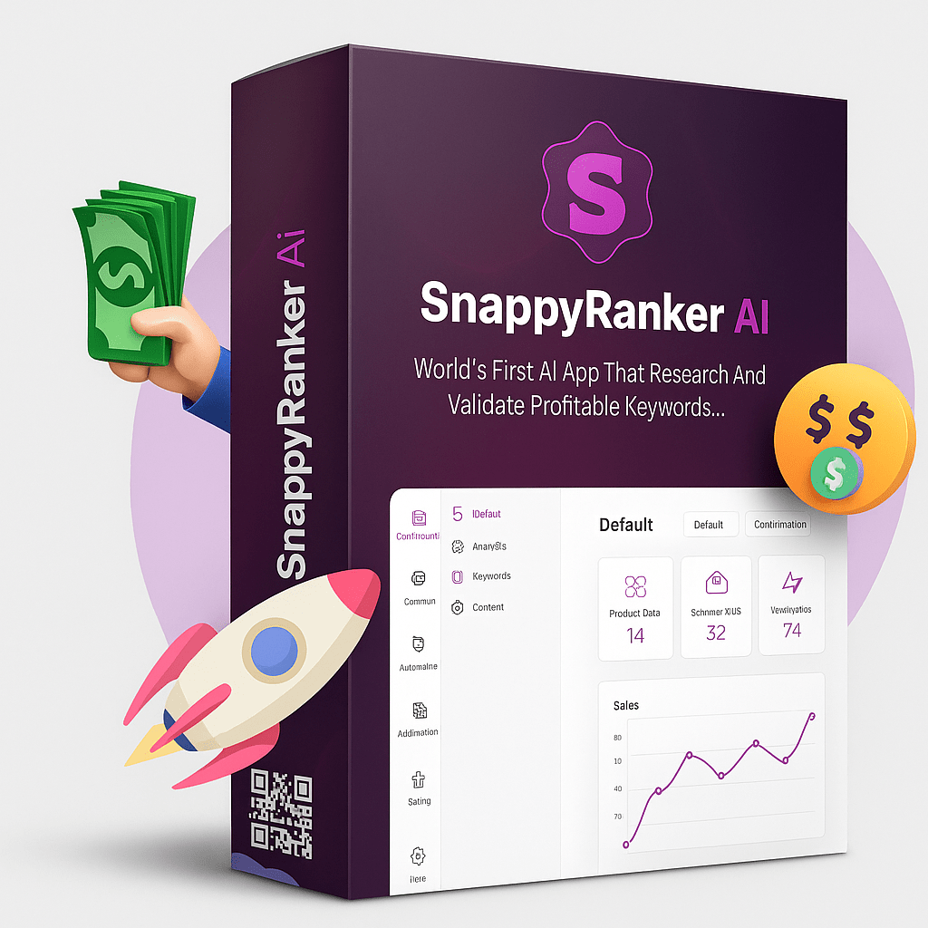 SnappyRanker AI review screenshot of AI SEO tool dashboard for Google ranking
