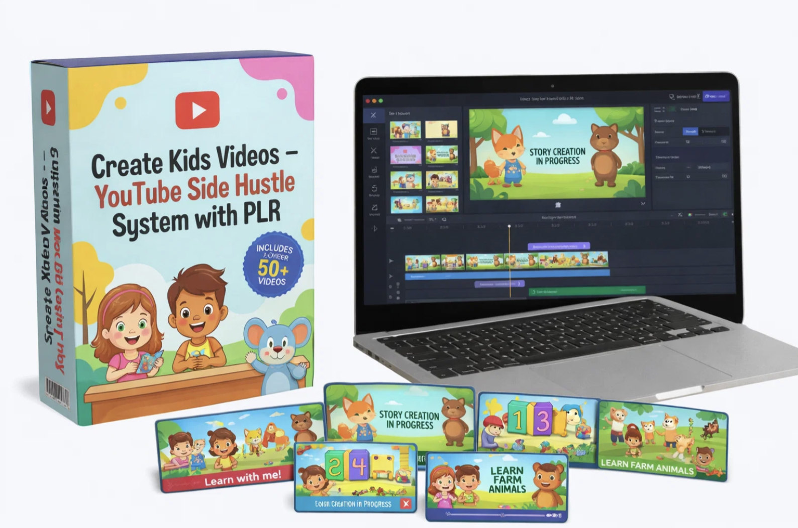 (PLR) Create Kids Videos YouTube Side Hustle System
