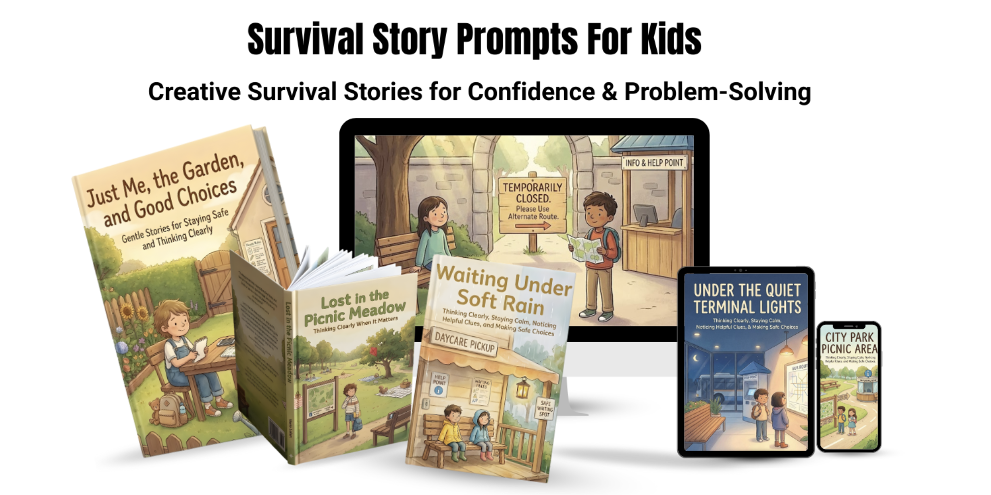 Survival Story Prompts For Kids (PLR)