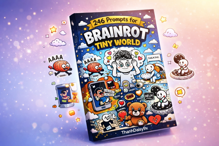 246 Prompts for Brainrot Tiny World