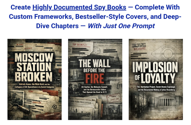 357 Prompts for Declassified Espionage Books