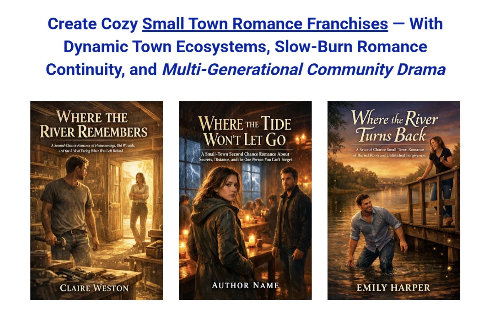 336 Prompts for Cozy Small Town Romance Sagas