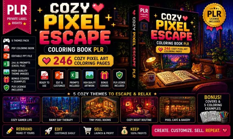 Cozy Pixel Escape PLR