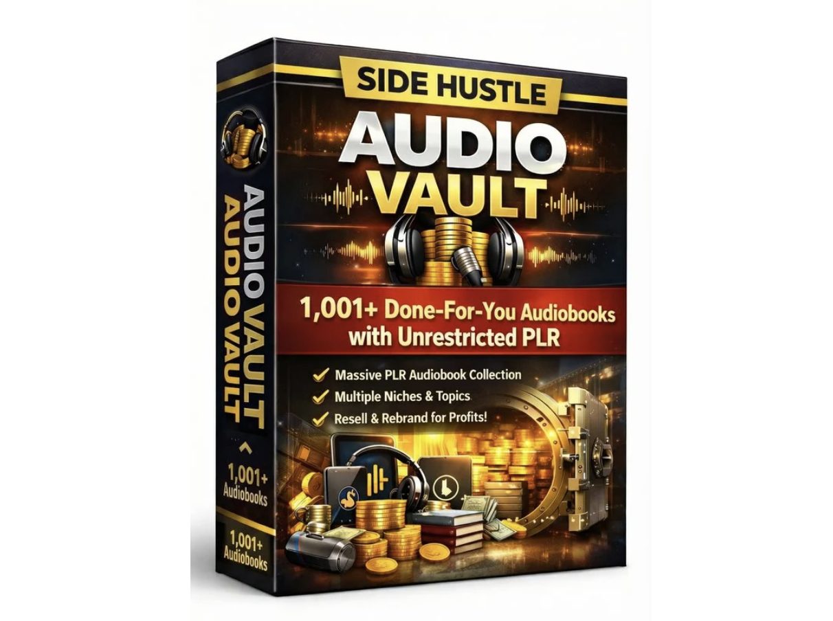 Side Hustle Audio Vault w: Unrestricted PLR